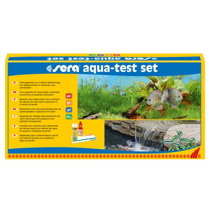 Sera AQUA-TEST Set - Kit d'analyse d'eau