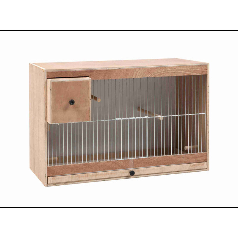 CAGE D'ELEVAGE EN BOIS INSEPARAB. 60 CM AVEC NID E