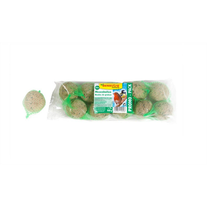 Pack de 10 boules de graisses 90G pour oiseaux du ciel