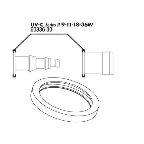 JBL Joint circulaire connex. tuyau UV-C 9-36W (2x)