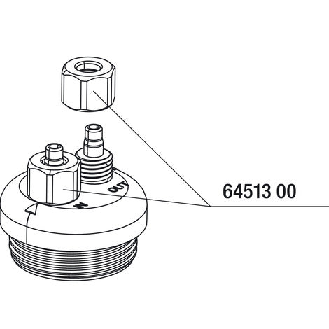 JBL Contre-écrou Tuyau CO2/air (3x)