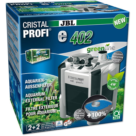 JBL CristalProfi e402 greenline - Filtre extérieur pour aquariums de 40 à 120 litres