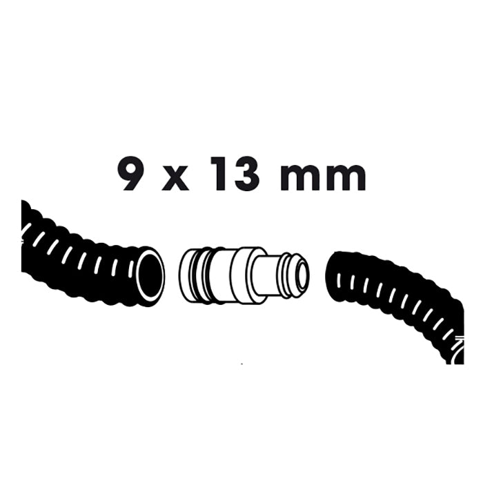 Raccord de tuyaux droit - Ø9 x Ø13 (½") mm