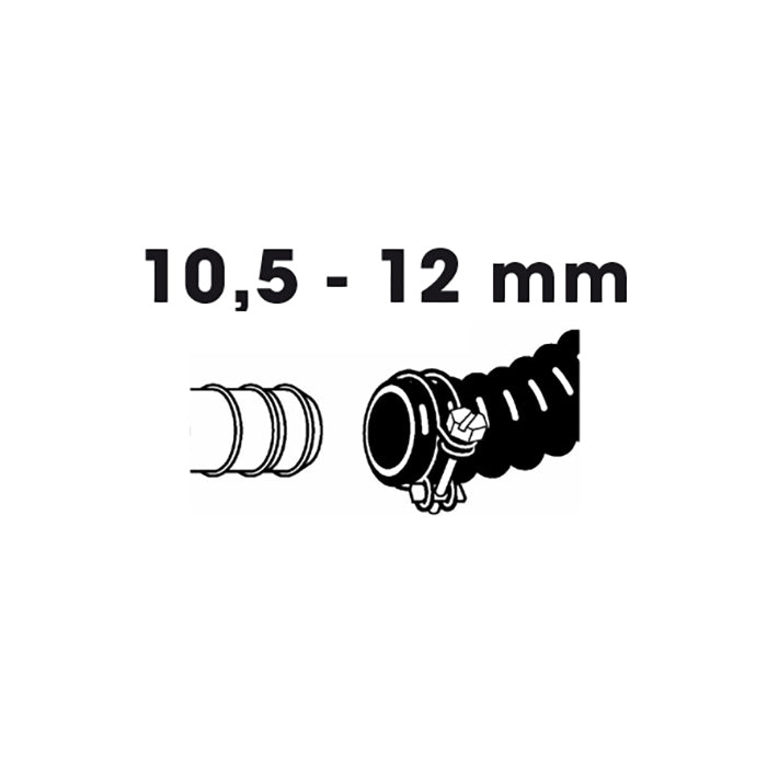 Colliers de serrage galvanisés - Ø10,5 / Ø12 mm - (2 pièces)
