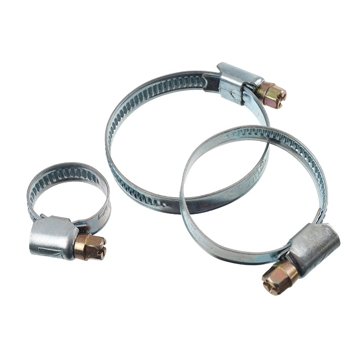 Colliers de serrage galvanisés pour tuyaux lisses et légers - Ø40 mm - 2 x
