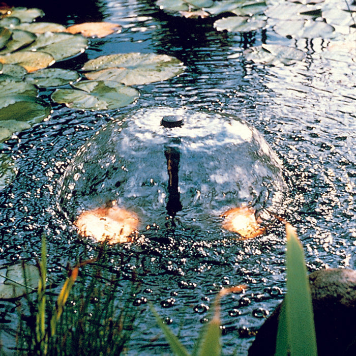 ELIMAX 500 - pompe fontaine de bassin - Qmax(l/h) 700, 11w, Hmax(m) 1,25, 1/2" - cloche d'eau 35cm, volcan H40x60 cm