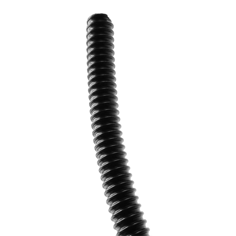 Tuyau de raccord cannelé renforcé, noir - Ø13 mm (½") x 30 m