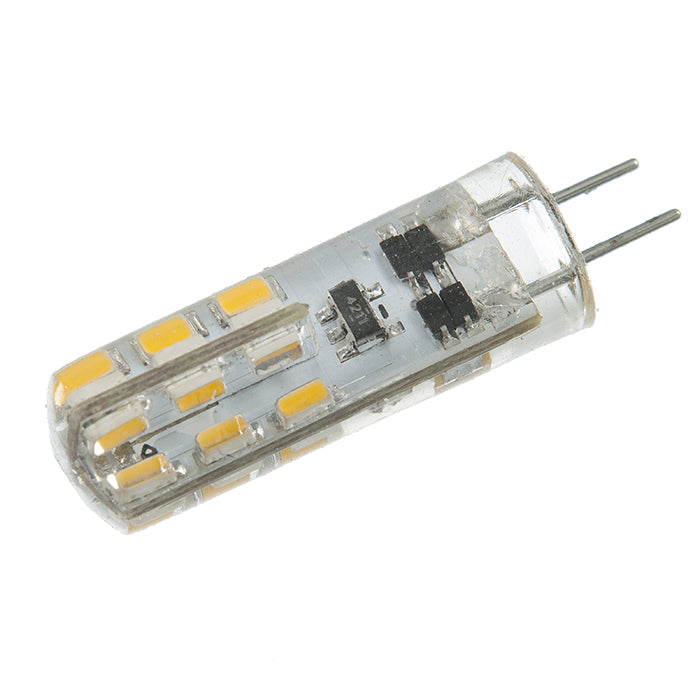 Ampoules de rechange pour MINIBRIGHT 3 LED - 3 Leds G4, 24 SMD blanc chaud avec 3 capsules en verre de protection - Lumen 75, A+, 3 x 0,5w