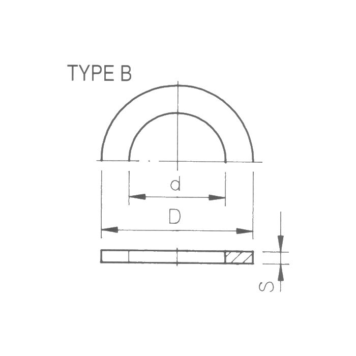 Joint EPDM  73 x 57 x 4 pour 2½" bouchon