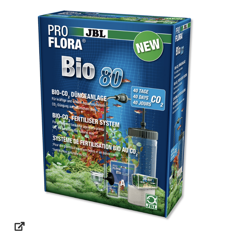 JBL ProFlora Bio80 - Système de fertilisation bio au CO2 avec diffuseur en verre