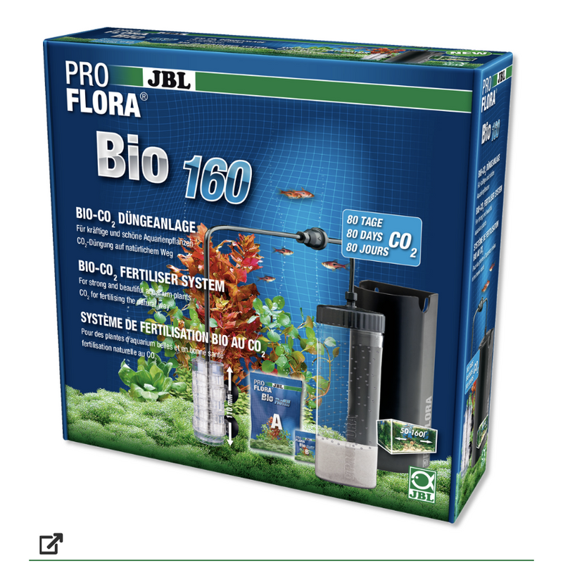 JBL ProFlora Bio160 - Système de fertilisation bio au CO2 à diffuseur extensible