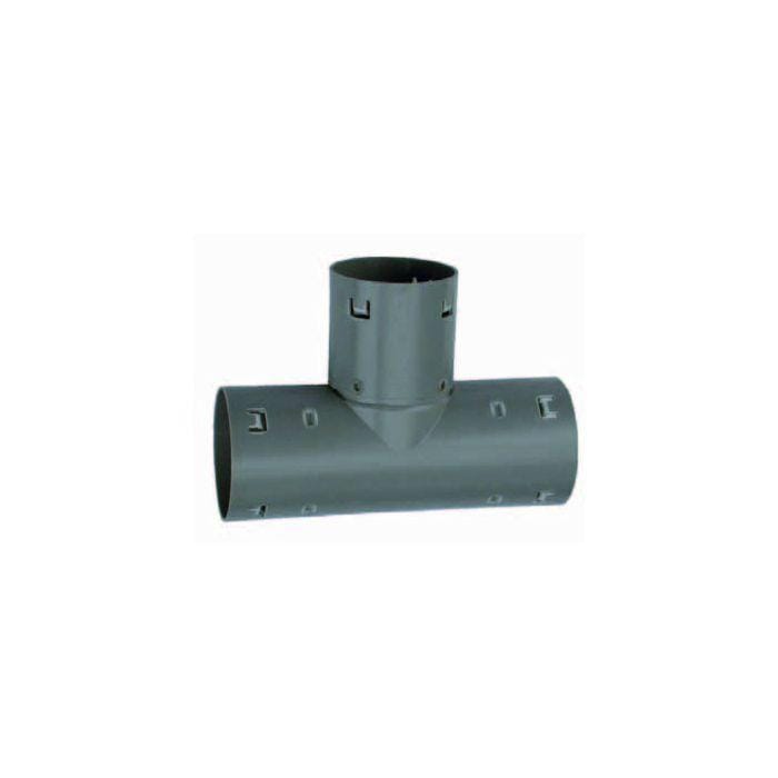 Aquaforte Pièces pour drainage Pièce en T 90° (3x raccords à encliqueter) PVC pour tuyau de drainage