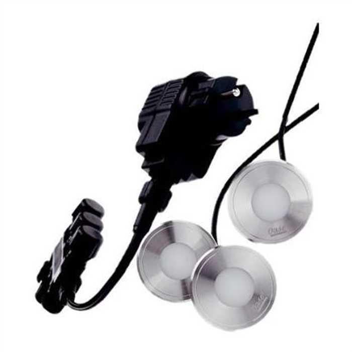 Oase Living Water Eclairages pour étang LunAqua Terra LED Set 3 - Spots à encastrer - Oase 4010052510439 51043
