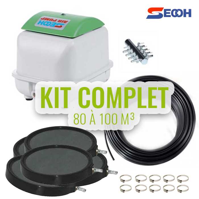 Secoh Aérateurs de bassin Kit n°6 pour bassin de 60 à 80M³ - Japan quality - Secoh 9854983216551 AQSP05