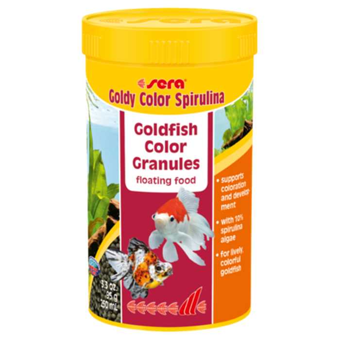 SERA GOLDY COLOR SPIRULINA 250ML - NOURRITURE POISSONS ORANDA'S