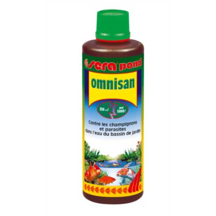 Sera Traitements SERA POND OMNISAN F 500ML (TRICHO, POINTS BLANCS, CHILO) 4001942075602 07560