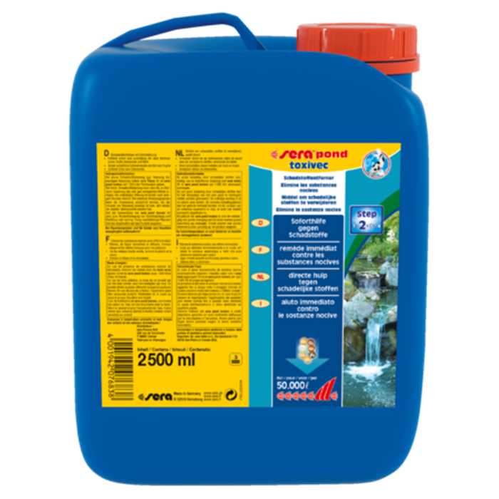 Sera Traitements SERA POND TOXIVEC 5L POUR 10M³ - POUR ELIMINER LES NITRITES 4001942076845 07684
