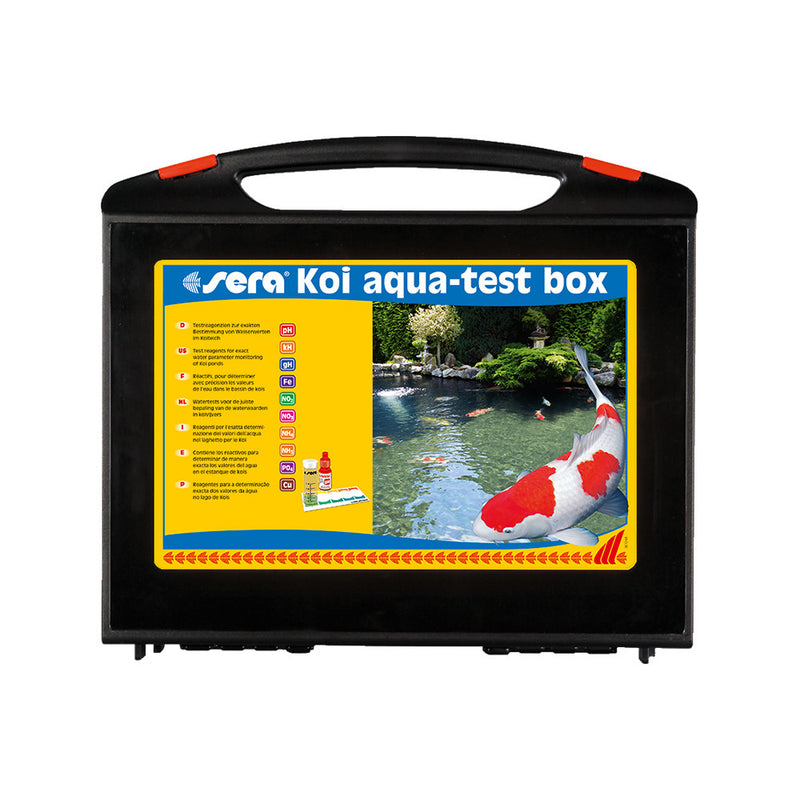 Sera Koï - Aqua-Test Box - Kit complet pour analyser un étang