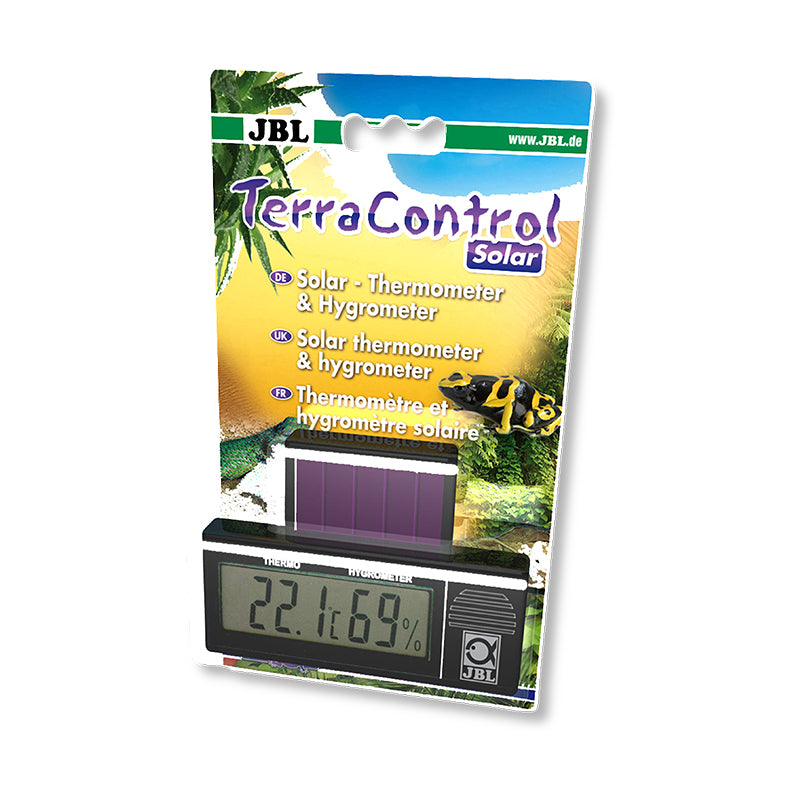 JBL TerraControl Solar - Thermomètre/hygromètre solaire pour tous terrariums